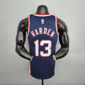 2022 75th Anniversary Harden #13 Nets City Edition Royal Blue 7