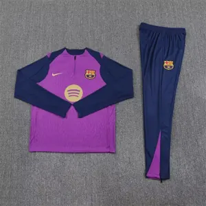 25-26 Barcelona Pink Training Kits Long Football Tracksuits 2
