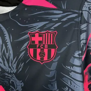25-26 Barcelona Red Dragon Special Edition T-Shirt Football Apparels Soccer AAAAJersey Yupoo S- 1