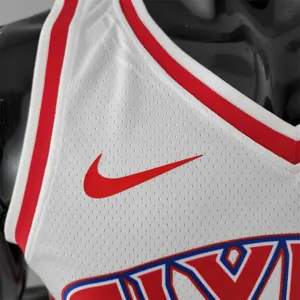 Rookie Philadelphia 76ers Iverson #3 white NBA Jersey 7