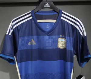 2014 Argentina World Cup Away Retro Kit Vintage Player Version Sino Shirt AAAAJersey Dropship Y 6