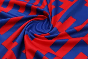 22-23 Barcelona training suit Short Sleeve kit red and blue camouflage 4