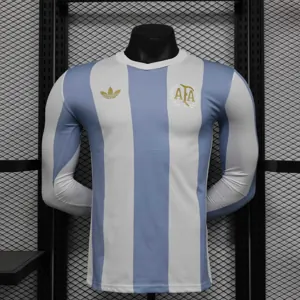 2024 Argentina 50th Anniversary Edition Long Sleeve Player Version Shirt AAAAJersey Supplier Yu