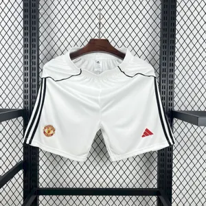 25-26 Manchester United Home Shorts Football Trousers Soccer AAAAJersey Yupoo