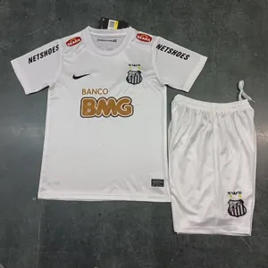 11-12 Santos Home Retro Kids Kit Size-16-28 Soccer Jersey Yupoo 3