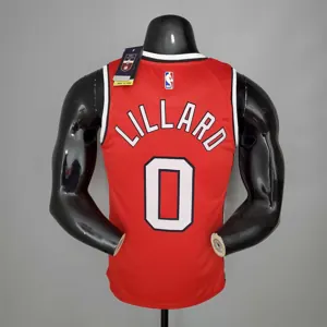 LILLARO#0 Trail Blazers Retro Red 2