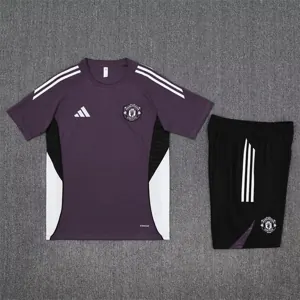 25-26 Manchester United Purple Training Kits Football Tracksuits 2