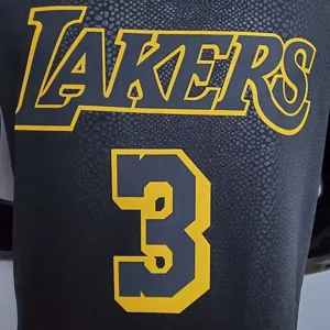 New DAVIS #3 Lakers black 2
