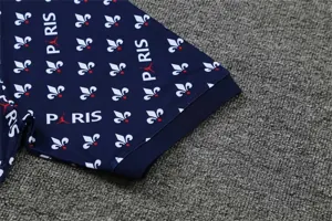 Polo Jordan PSG sapphire blue and white print 15