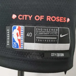 2022 Season Anthony#00 Trail Blazers Urban Edition Black NBA Jersey 6