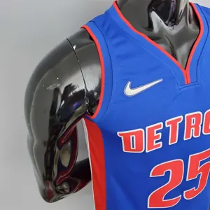 75th Anniversary Rose #25 Pistons Blue 7