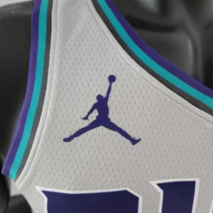 2019 Ball #1 Charlotte Hornets Grey NBA Jersey 8