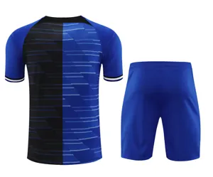 23-24 Inter Milan Short Sleeve Kits Blue&Black Training Suits Cheap Jerseys Yupoo 2