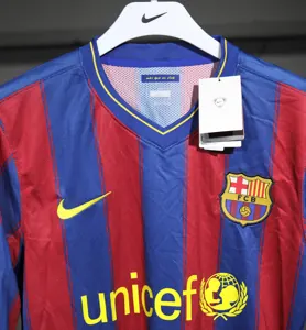 09-10 Barcelona Home Retro Kit Vintage Player Version Sino Shirt AAAAJersey Dropship Yupoo 3