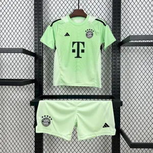 25-26 Bayern Munich Green Goalkeeper Kid Kits Youth Apparels AAAAJersey Wholesale Yupoo