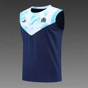 22-23 Marseille vest training suit kit dark blue white 3