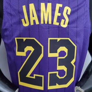 James #23 Lakers Round neck purple 6