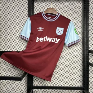 24-25 West Ham Home Kit Football Apparels Sport AAAAJersey Yupoo 1