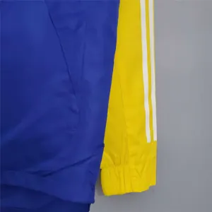 20-21 Boca Juniors Blue and Yellow Windbreaker 4
