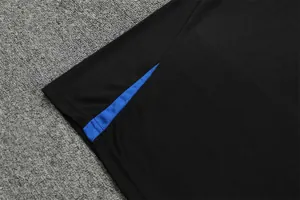 22-23 PSG training suit short sleeve kit Black Blue 3