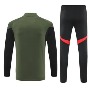 25-26 Bayern Munich Green Training Kits Long Football Tracksuits 2