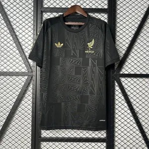 2025 Mexico Gold Jersey Black Special Edition Shirt Soccer Uniform AAAAJersey Wholesale Yupoo-1
