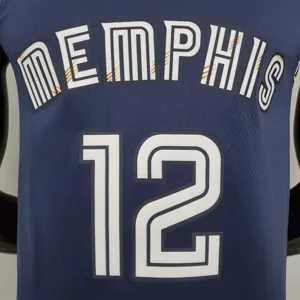 2022 season morant#12 Grizzlies City Edition Royal Blue 8