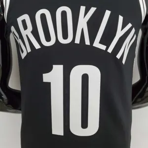 75th Anniversary Simmons #10 Nets Black NBA Jersey 3