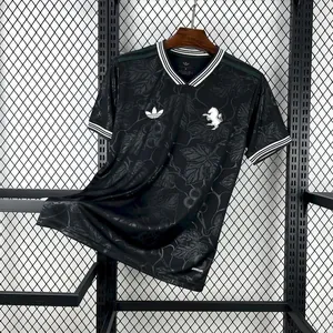 25-26 Juventus Third Kit Black Footba T-Shirt AAAAJersey Cheap Yupoo