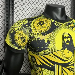 24-25 Brazil Jesus the Redeemer Yellow Kit Player Version Version AAAAJersey Wholesale Yupoo 5