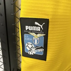 98-99 Lazio Yellow Retro Kit Vintage Shirt AAAAJersey Dropship Yupoo 1
