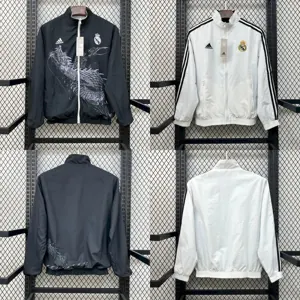 25-26 Real Madrid Double-Sided Windbreaker Jackets Kit Yupoo 5
