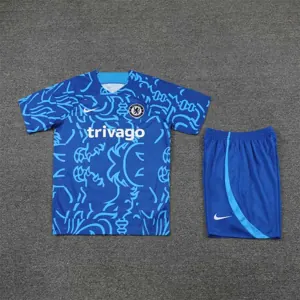 22-23 Chelsea training suit Short Sleeve kit Blue Camo 6