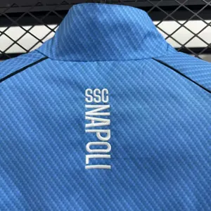25-26 Naples Pad Printed Blue Waterproof Windbreaker Jackets AAAAJersey Yupoo 1