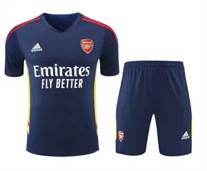 22-23 Arsenal Training Suit Short Sleeve Kit Royal Blue 11