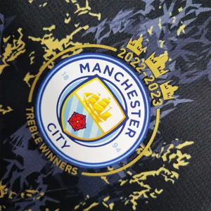 23-24 Manchester City Black Gold Special Edition Size S-XXL 7