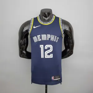 2022 season morant#12 Grizzlies City Edition Royal Blue