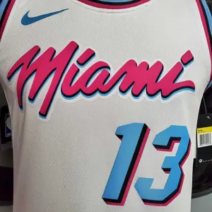 ADEBAYO#13 Miami Heat V-neck White 3
