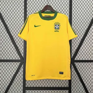 2010 Brazil Home Retro Kit Vintage Shirt Football AAAAJersey Supplier