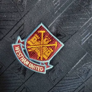 99-00 West Ham Iron Maiden Home Joint Board Retro Kit Vintage Shirt 3