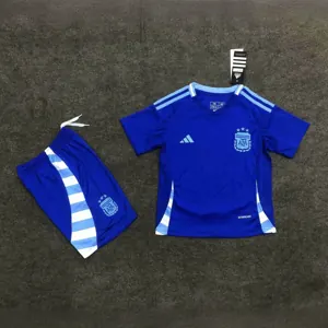 2024 Argentina Away Kid Kits Copa America Children Sets Football Replicas Yupoo 2