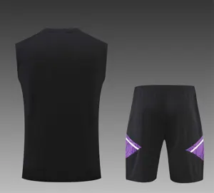 22-23 Real Madrid training suit kit Black 3