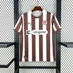 25-26 St Pauli Home T-Shirt Football Apparels Soccer AAAAJersey Yupoo S-2XL 1