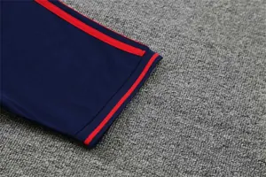 Polo Bayern sapphire blue and red three sides 11