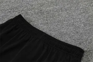 Polo Marseille black with grey-stripe 6