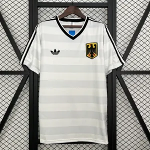 1984 Germany Home Retro Kit Vintage White Shirt AAAAJersey Wholesale Yupoo