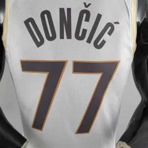2020 Dallas Mavericks DONCIC#77 City Edition White NBA Jersey 8