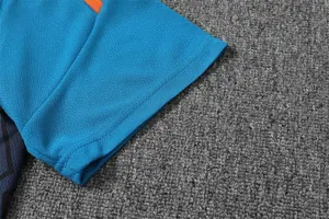 2223 Manchester United Training Suit Short Sleeve Kit Blue 8