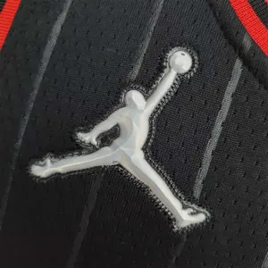 75th Anniversary Jordan #23 Bulls Flyers Black NBA Jersey 5