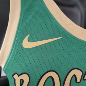 2020 BROWN#7 Boston Celtics City Edition Green NBA Jersey 8